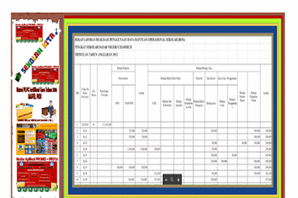 Contoh Rekap Laporan Realisasi Penggunaan Dana Bos Terbaru