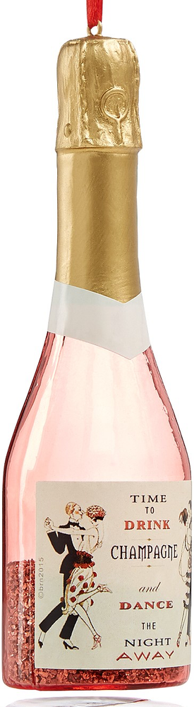 Holiday Lane Champagne Bottle Ornament, Created for Macy's