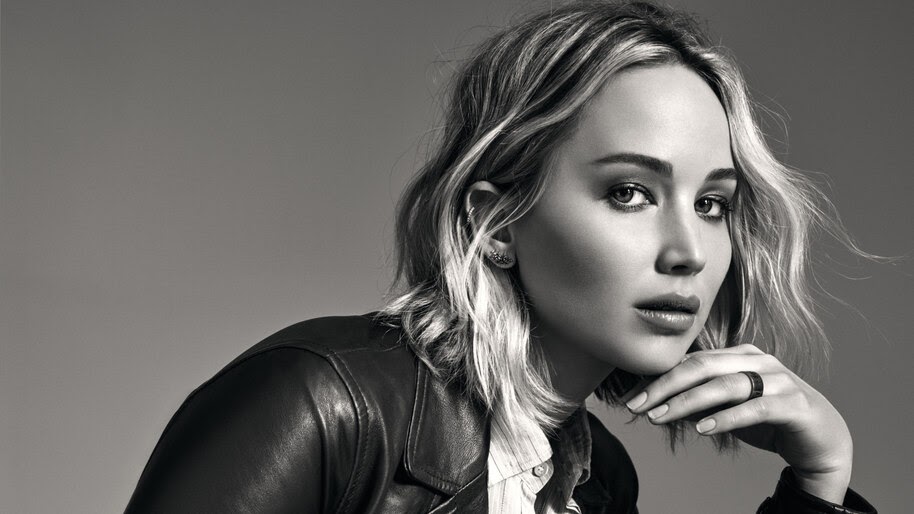 Jennifer Lawrence, Monochrome, 8K, #4.2237