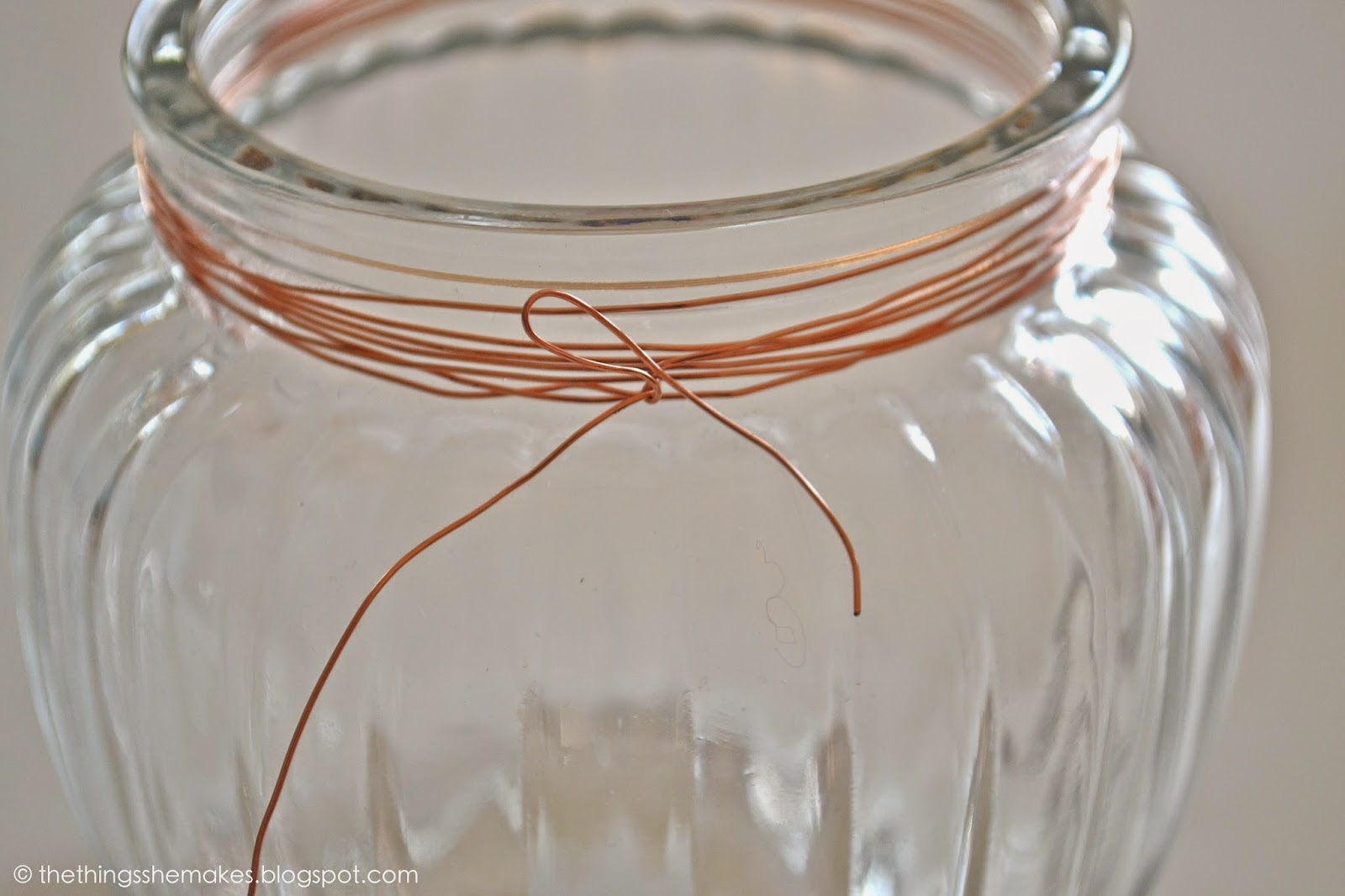 How To Make a Copper Wire Wrapped Jar The Things She Makes