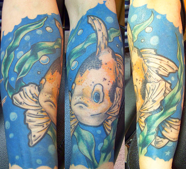 goldfish tattoo. Goldfish Tattoos