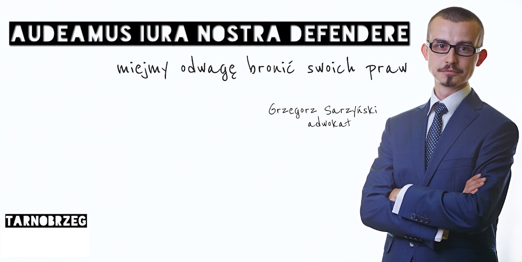 Blog adwokata Grzegorza Sarzyńskiego