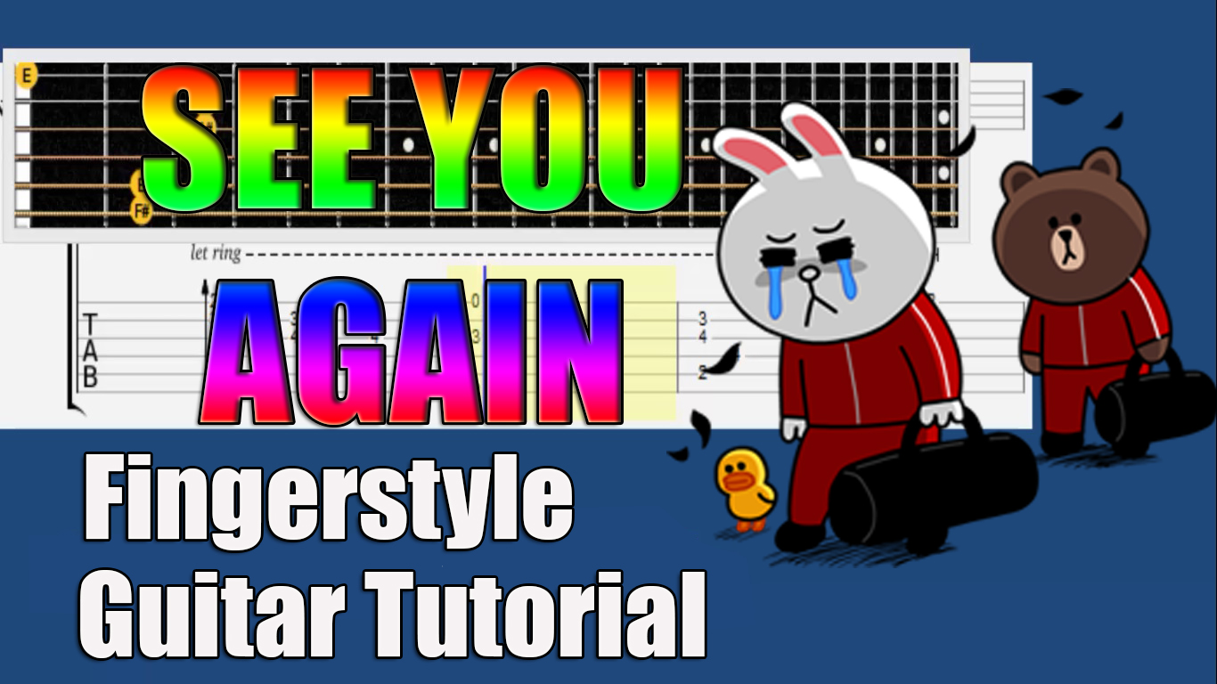 Guitar tutorial with tabs See You Again guitar tutorial