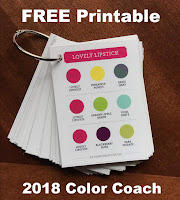FREE Printable ~ Stampin' Up! 2018 Color Coach ~ Color Combos ~ Color Inspiration 