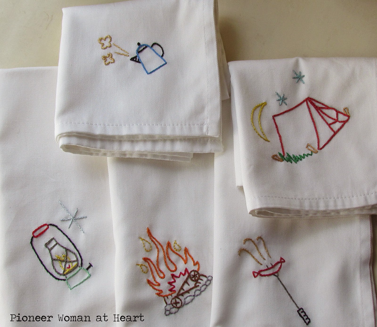 Pioneer Woman at Heart Camping Embroidery