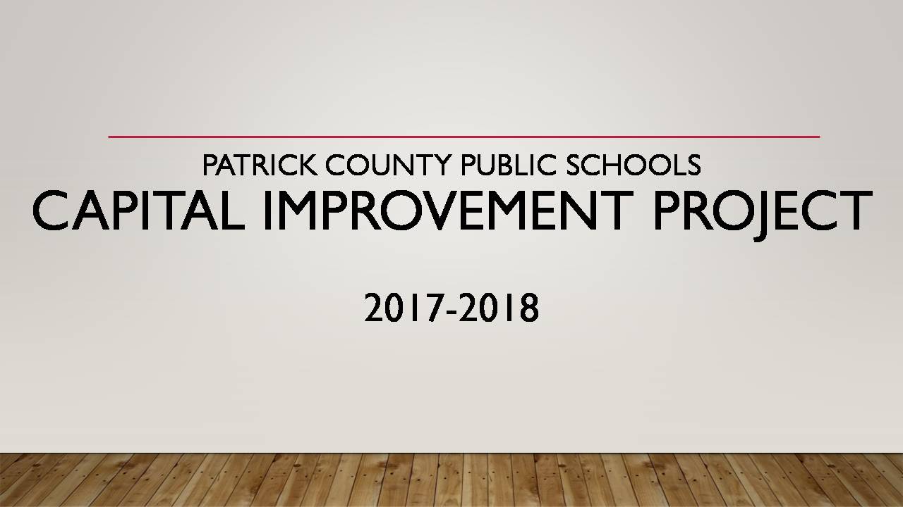 Patrick County Topics Patrick County Public Schools Capital