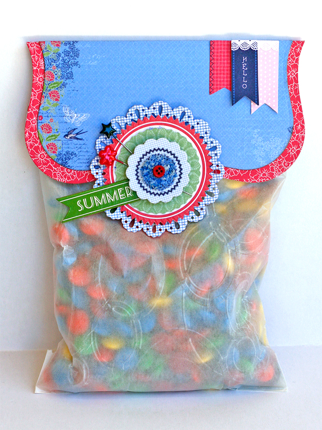 Liz Qualman Designs Embossed Glassine Treat Bags With The Crop Stop