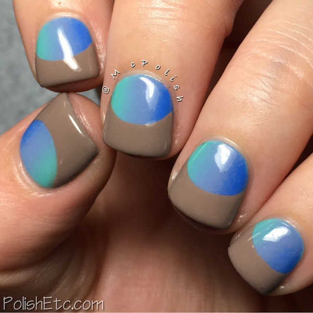 Gradient Half Moons for the #31DC2016Weekly - McPolish - P2 Volume Gloss