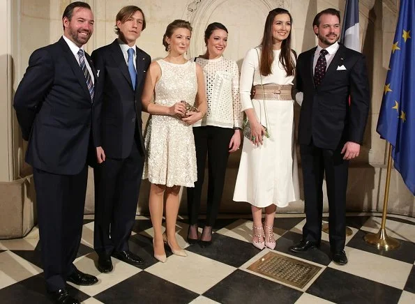 Prince Felix, Princess Claire, Princess Alexandra, Princess Stephanie. Yves Saint Laurent Haute Couture