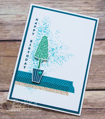 Birthday Card featuring the Beautiful Vertical Greetings Stamp Set from Stampin' Up! UK  Buy Stampin' Up! UK here