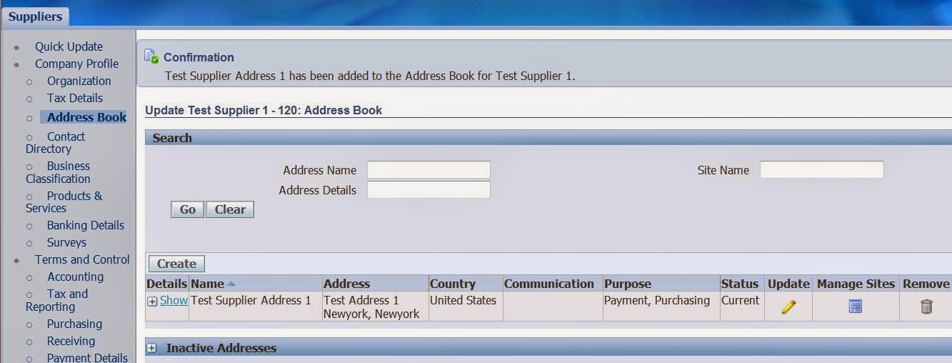 Steps to Create Supplier, Supplier Site and Supplier Banks : Oracle EBS ...