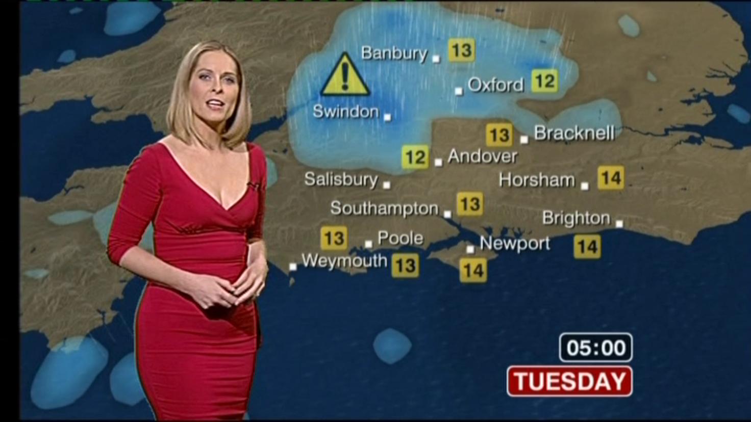 UK Regional News Caps Kirsty McCabe BBC South Today Weather