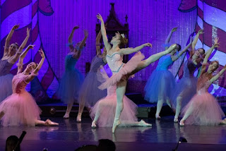 Franklin's Shaina McGillis is pictured, center, in this 2015 production photo, dancing the role of Dew Drop