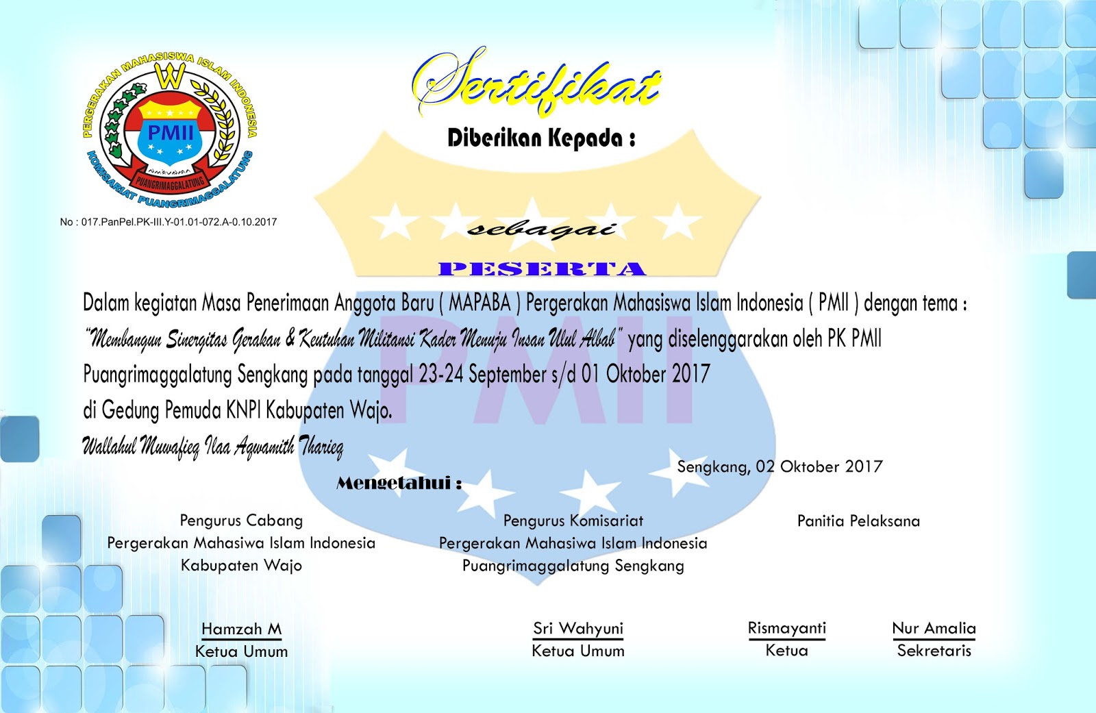 contoh sertifikat