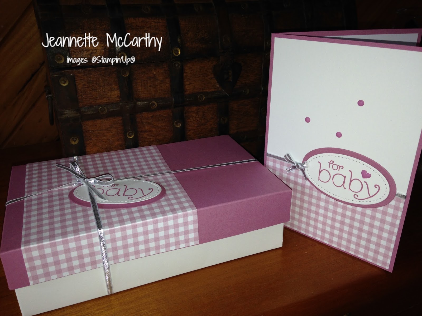 JM Papercraft Baby Gift Box & Card