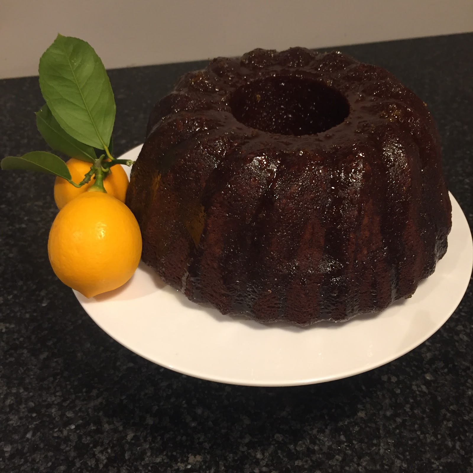 Betti Baker Ginger Cake with Lemon Syrup Glaze