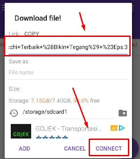 Menghubungkan dari url ke aplikasi Menghubungkan dari url ke aplikasi
