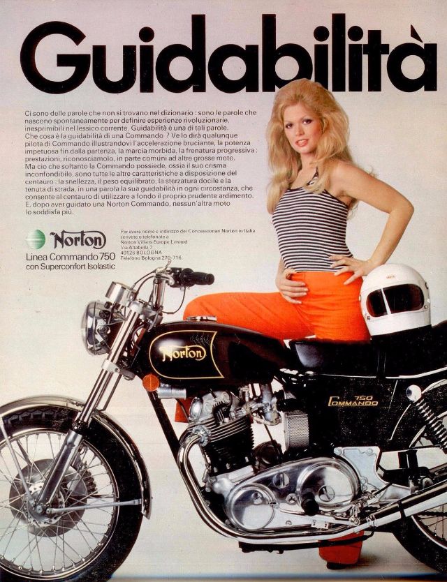Groovy Chicks On Vintage Motorbike Ads 26 Fascinating