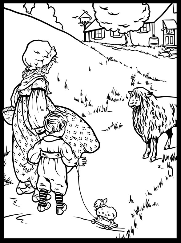 baa baa black sheep coloring pages - photo #21