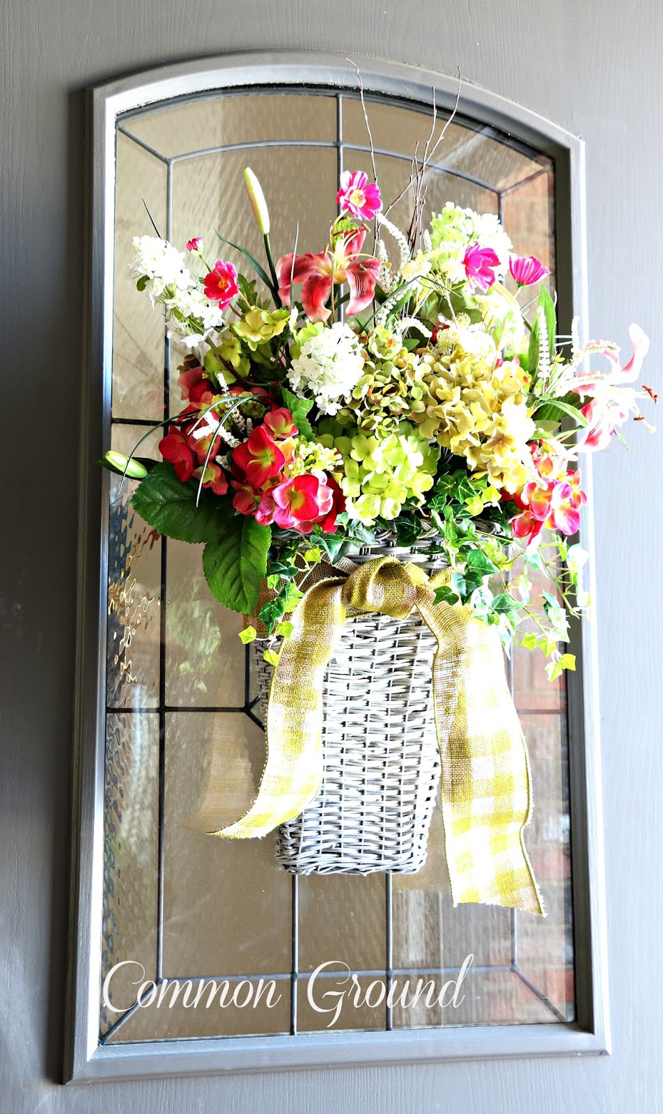 Follow The Yellow Brick Home Pretty Spring Door Basket Ideas