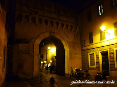 Atmosfera noturna em Trastevere