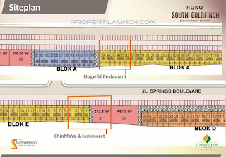 Site plan C Ruko South Goldfinch