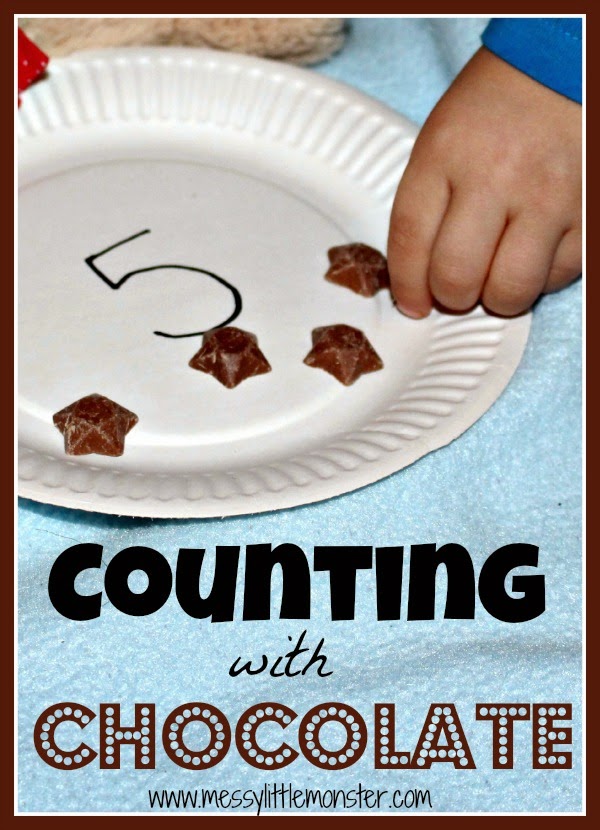 counting activity using chocolate