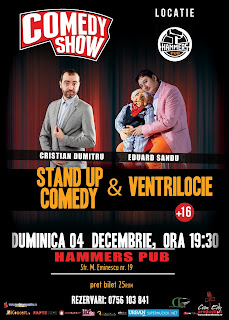 Stand-Up Comedy & Ventrilocie Braila Duminica 4 Decembrie 2016 Stand-Up Comedy & Ventrilocie Braila Duminica 4 Decembrie 2016