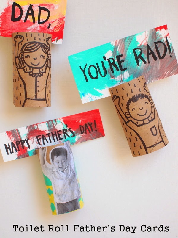 Paper Roll Father's Day Craft - Easy Craft For Dad