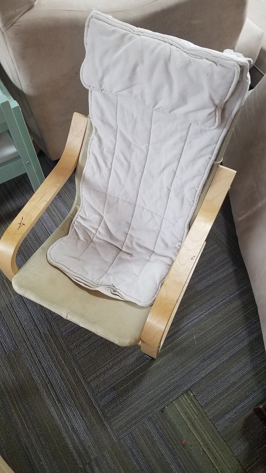 Made with Love that Can be Felt Ikea Children's {Poang} Chair Makeover