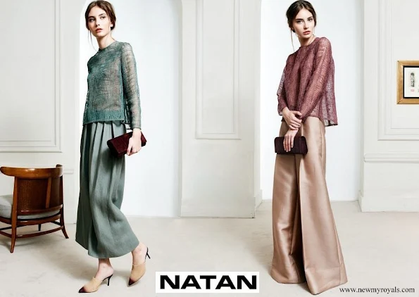 Queen Maxima Natan top and trousers Spring Summer 2017 collection