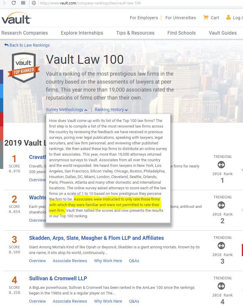 O'Melveny & Myers's lack of ethics Did O'Melveny ruin Vault's honor