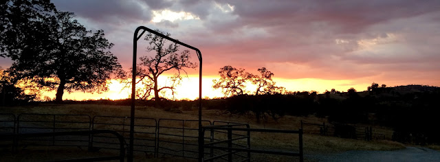 Sunset at the Oak Star Ranch