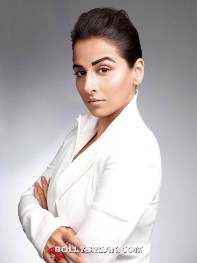 Vidya balan white jacket hot pic - (3) -  Vidya Balan Harper’s Bazaar March 2012 