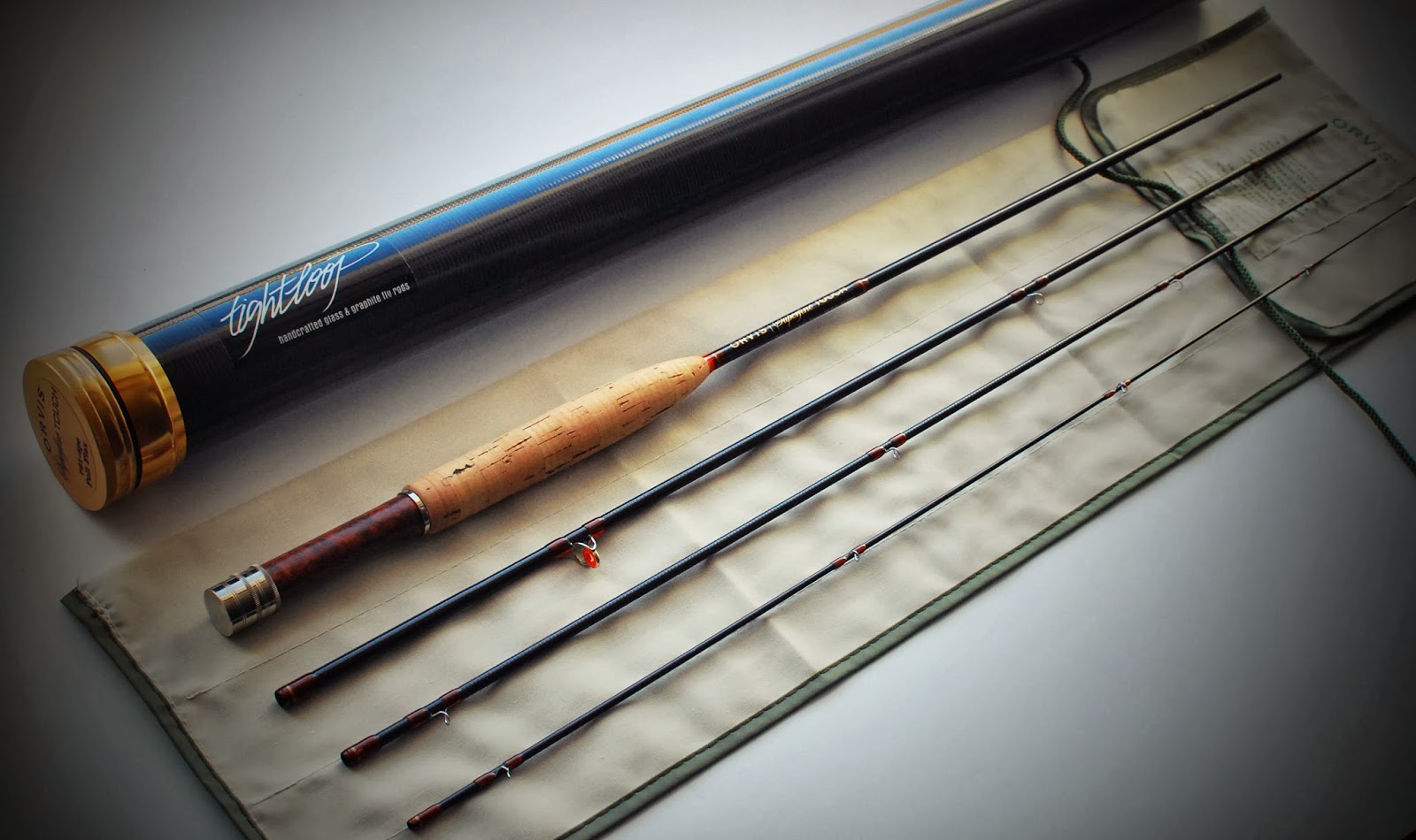 Handcrafted graphite and fiberglass fly rods Orvis Superfine Touch 7'6