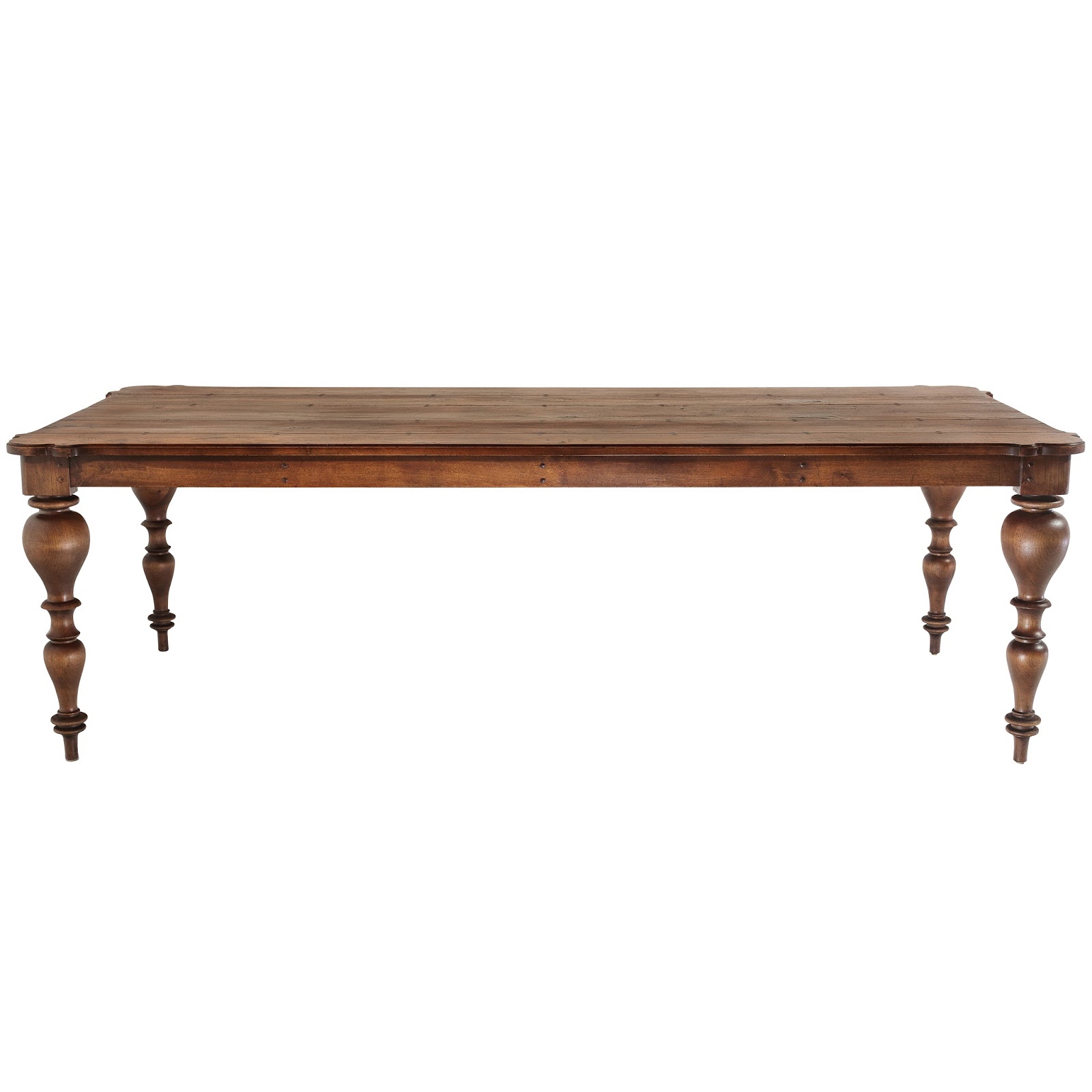Inventia Design Custom Furniture 684 French harvest table, farmhouse