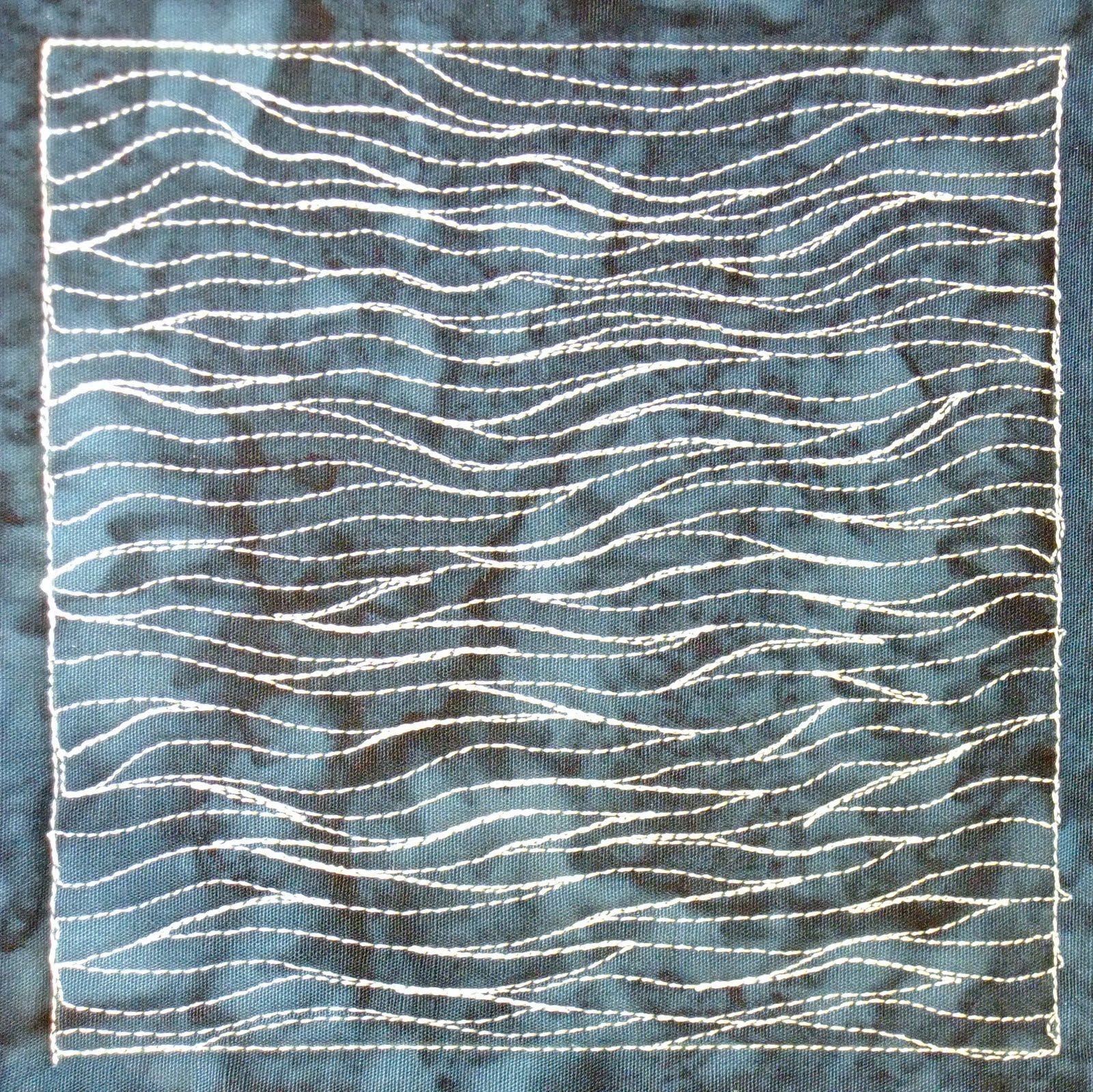 The free motion quilting project day 281 calm sea