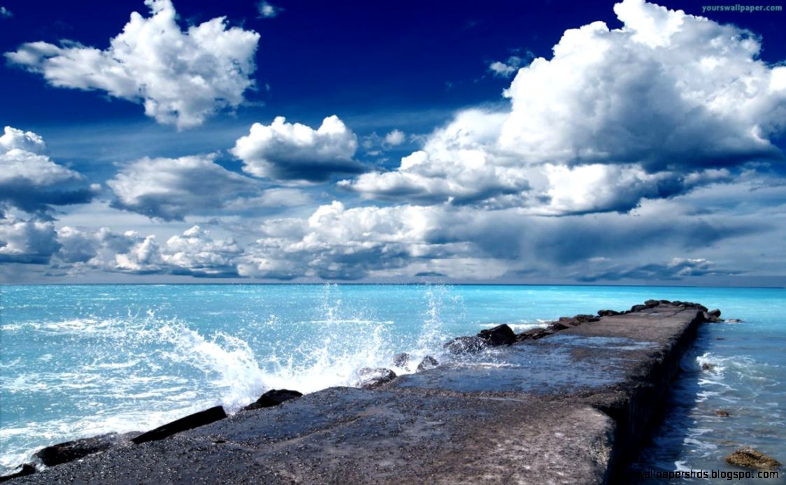 Bridge In The Ocean | Best Wallpaper HD