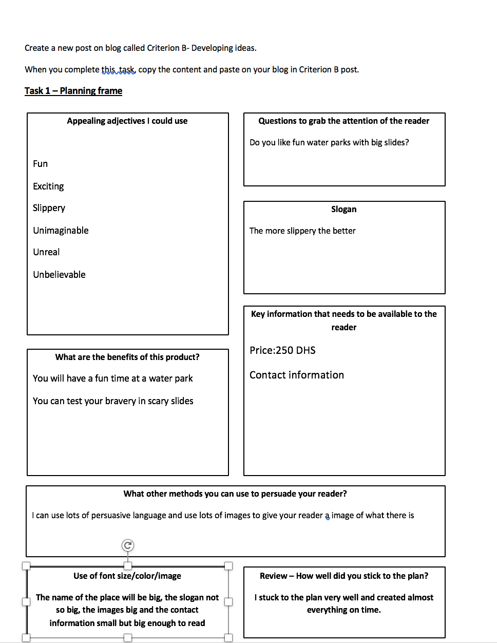 Worksheet Design Criterion ISQUU Worksheet Design Criterion ISQUU