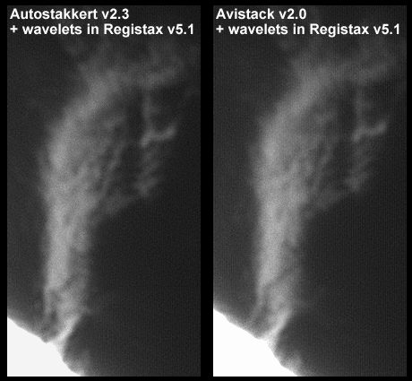 Mikael's Astro Blog: Autostakkert / Avistack - a casual comparison