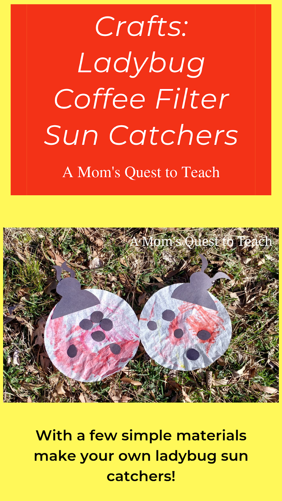 A Mom's Quest to Teach Crafts Ladybugs