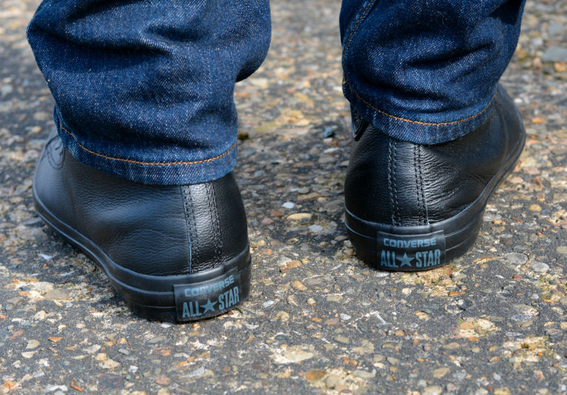 Converse Leather Hi Foot Locker menswear blogger Liverpool