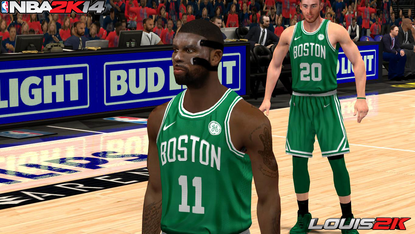 Download Nba2k14 Cyberfaces By Louis2k Kyrie Irving V3 With Face Mask PSD Mockup Templates