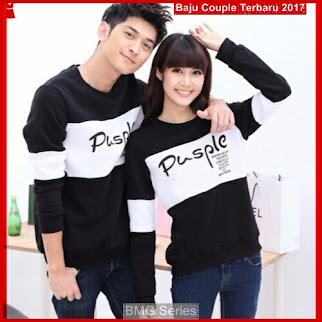 BA17 Baju Couple Pusple HP Model Couple Cinta BShop