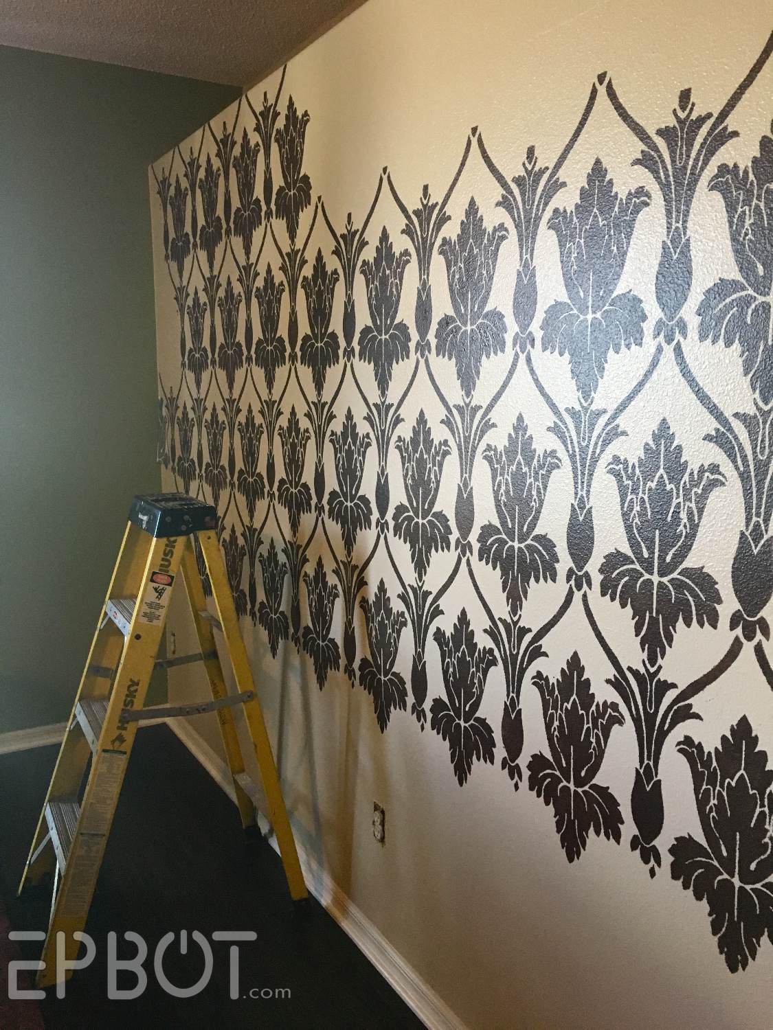 EPBOT DIY Sherlock Wall Stencil WE ACTUALLY DID IT!