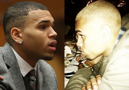 Chris Brown's Blonde Hair: See His New Look - wide 8