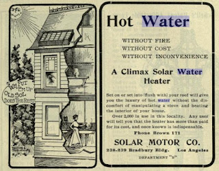 1902 ad for a solar water heater