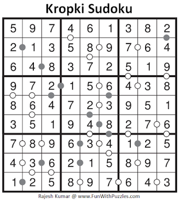 Kropki Sudoku (Fun With Sudoku #114) Solution