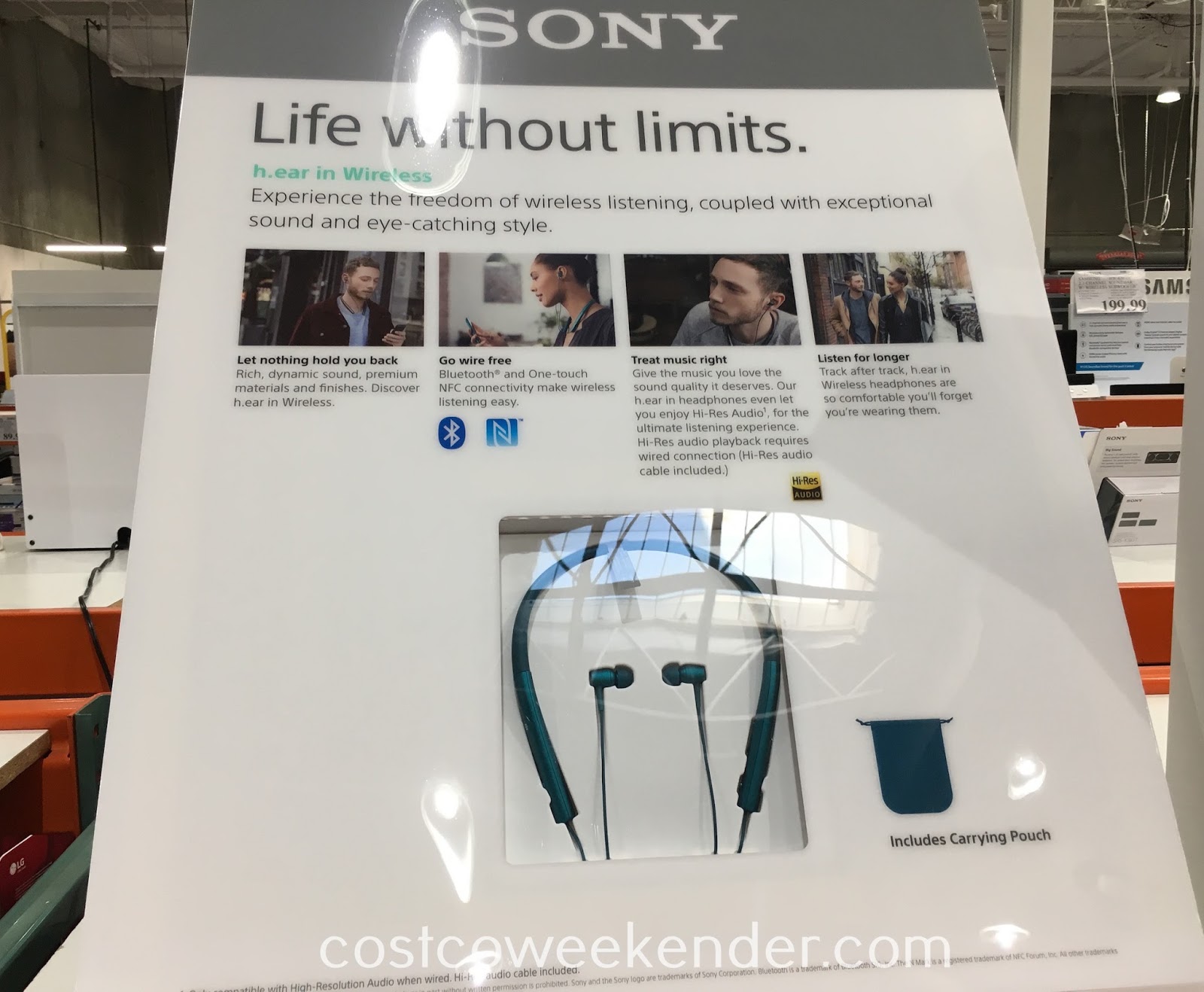 Sony h.ear in Wireless Headphones (MDRZX750BT) Costco Weekender