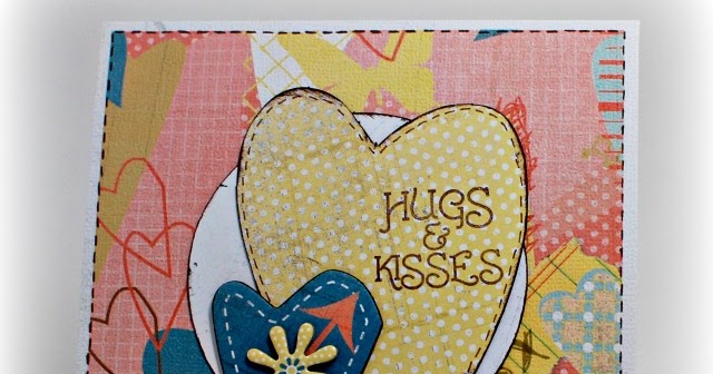 Simply Elegant Paper Crafts: Hugs and Kisses Valentine card